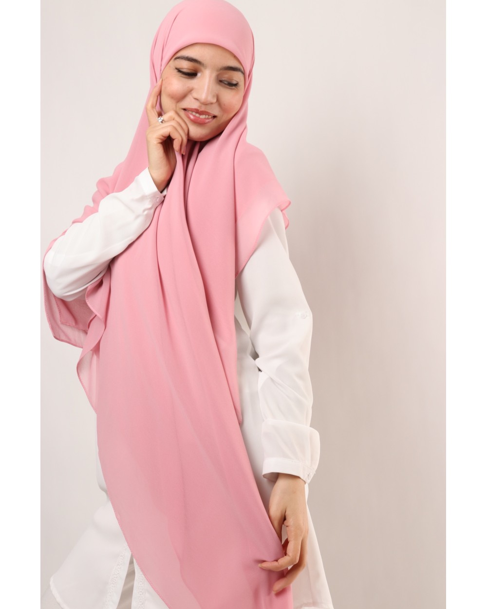 Nissa square chiffon hijab 150cm