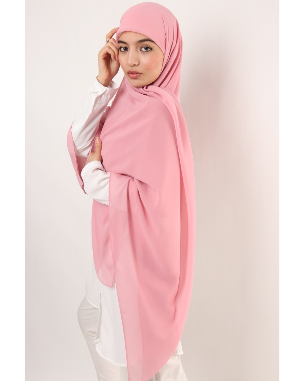 Nissa square chiffon hijab 150cm