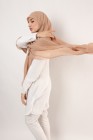 Hijab mousseline carré Nissa 150cm