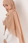Hijab mousseline carré Nissa 150cm