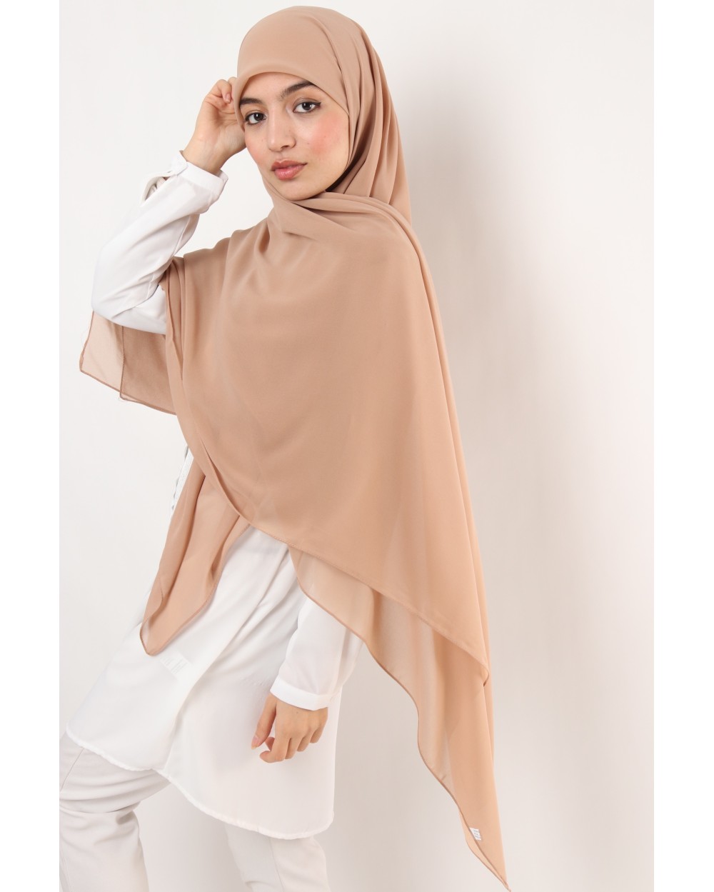 Nissa square chiffon hijab 150cm