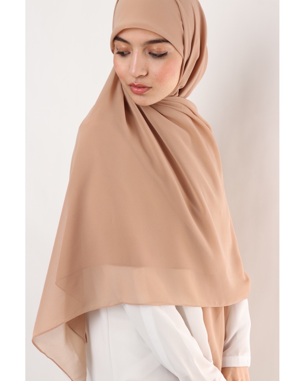 Nissa square chiffon hijab 150cm