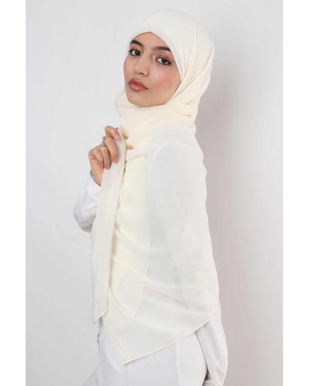 Nissa square chiffon hijab 150cm