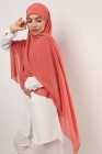 Hijab mousseline carré Nissa 150cm