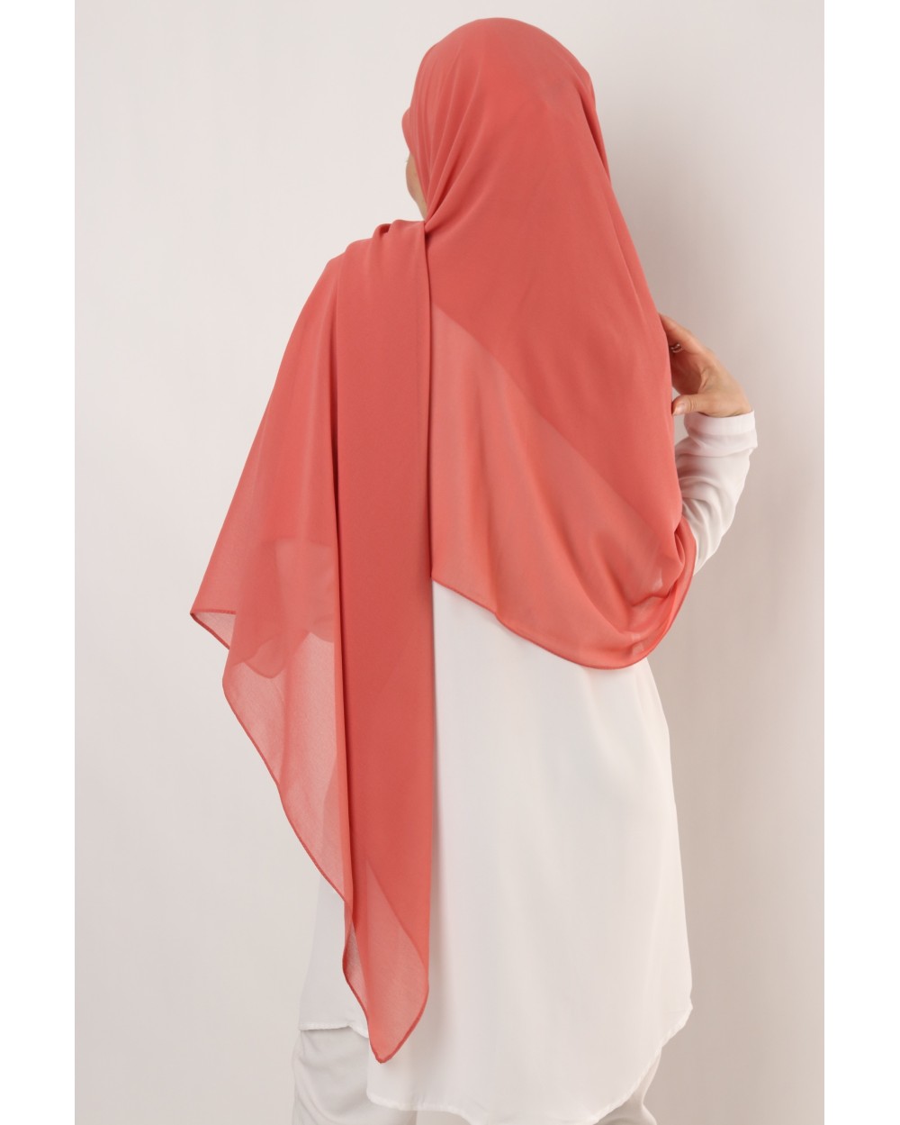 Hijab mousseline carré Nissa 150cm