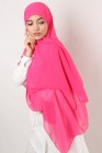 Hijab mousseline carré Nissa 150cm
