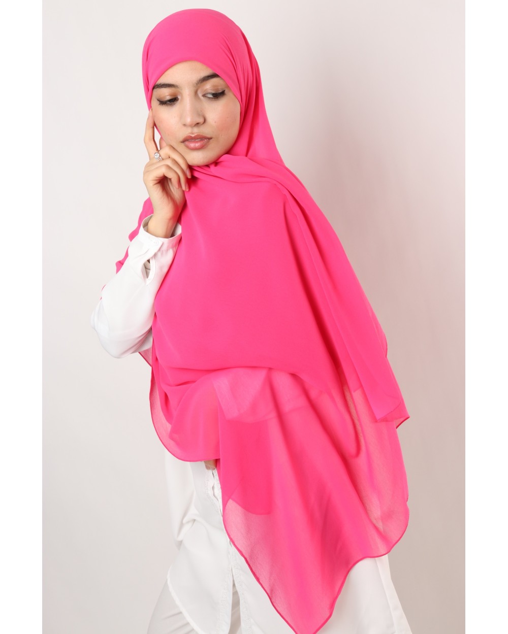 Nissa square chiffon hijab 150cm
