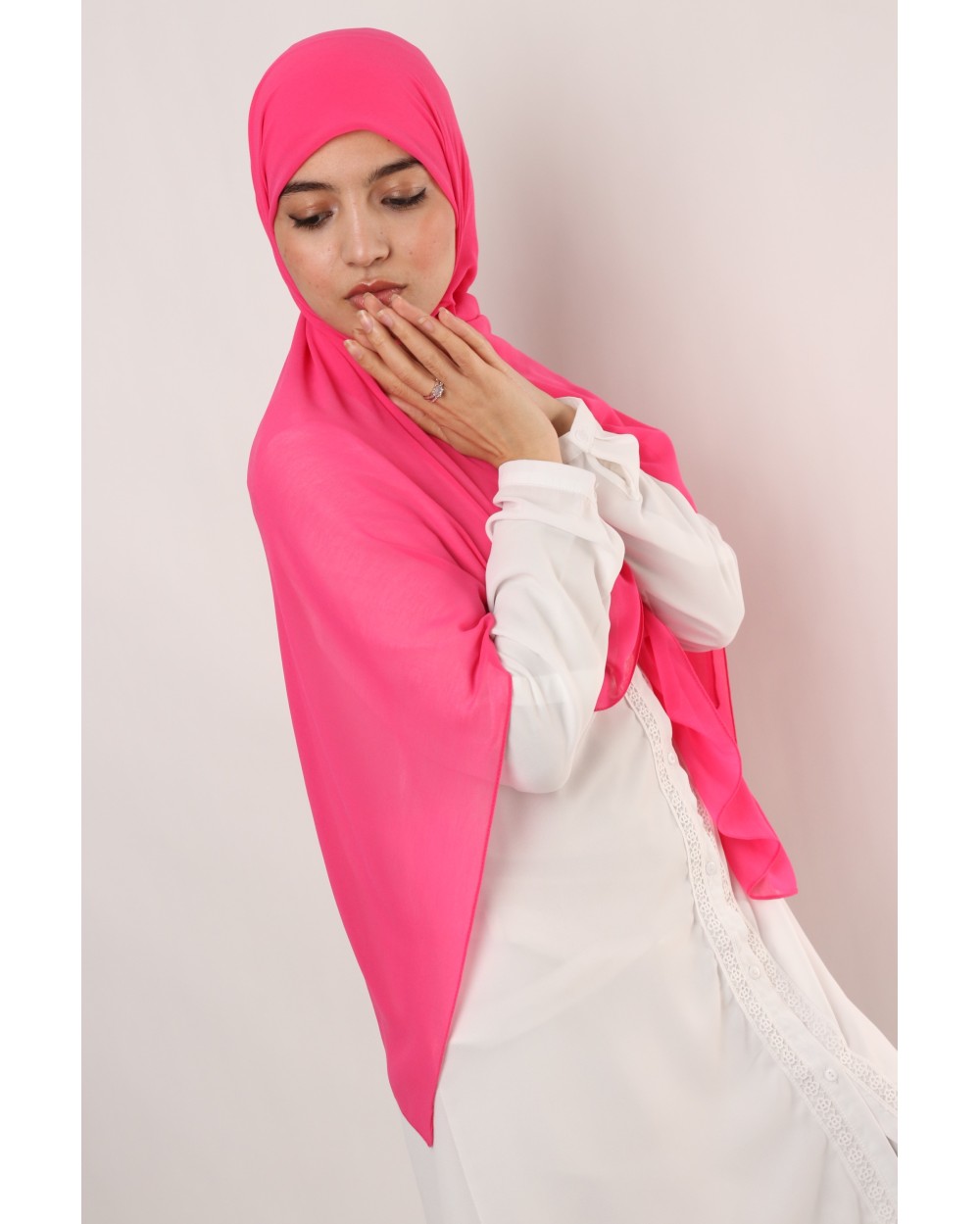 Nissa square chiffon hijab 150cm