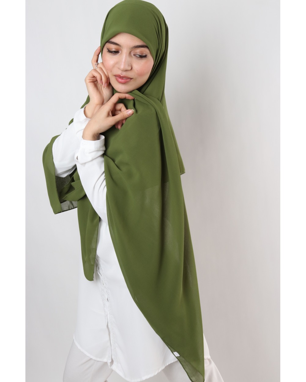 Nissa square chiffon hijab 150cm