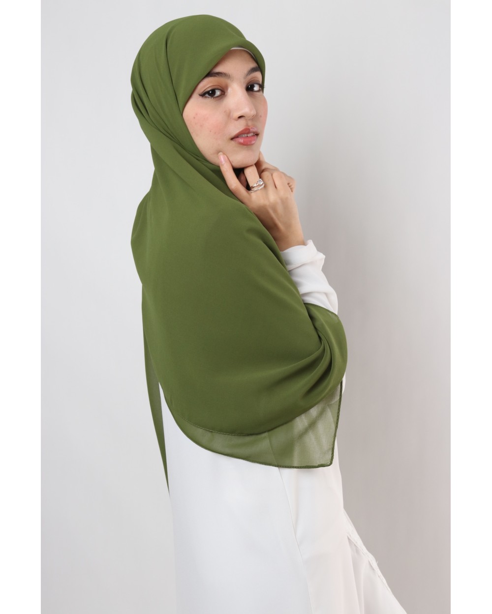 Nissa square chiffon hijab 150cm