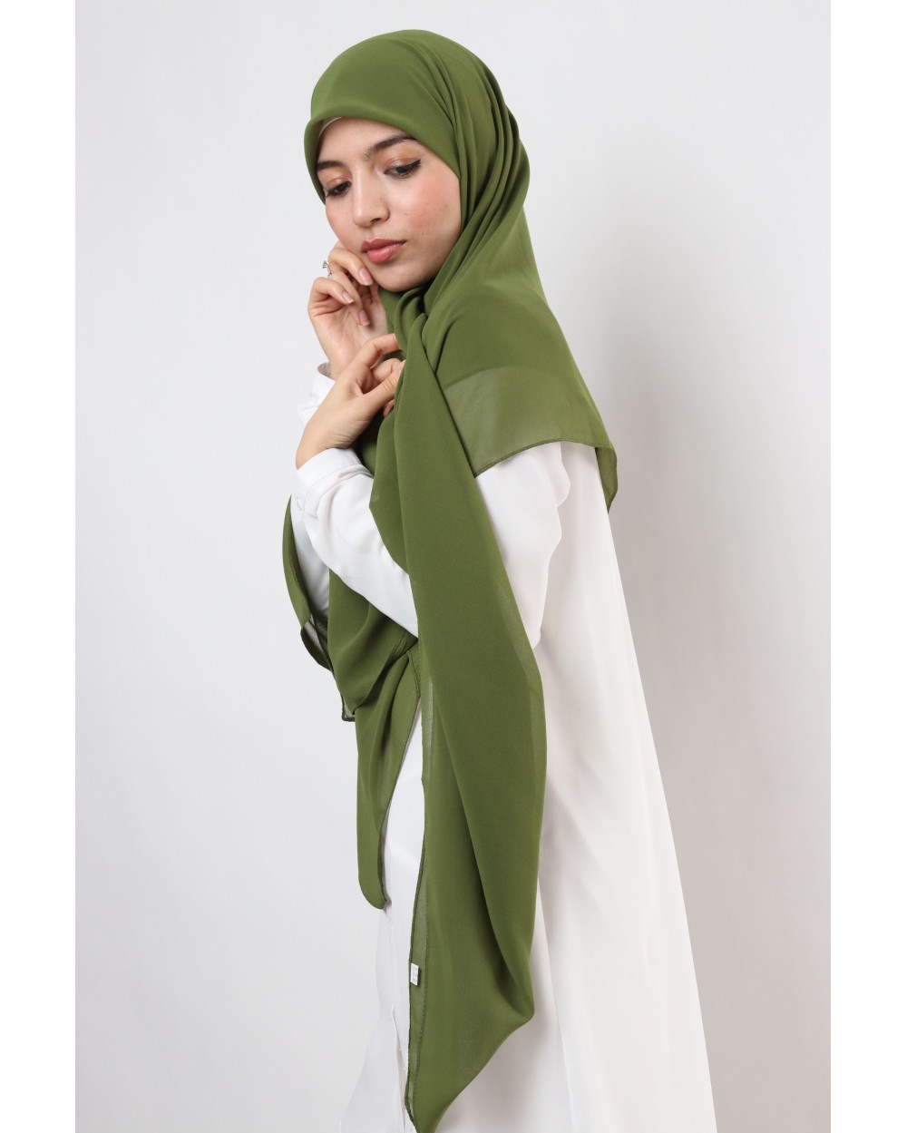 Nissa square chiffon hijab 150cm