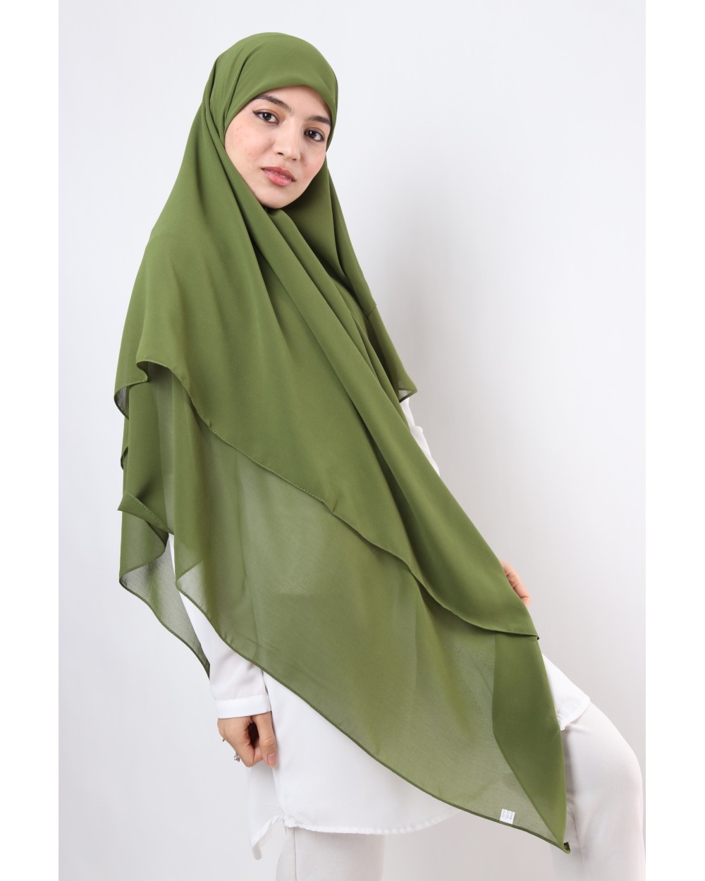 Hijab mousseline carré Nissa 150cm