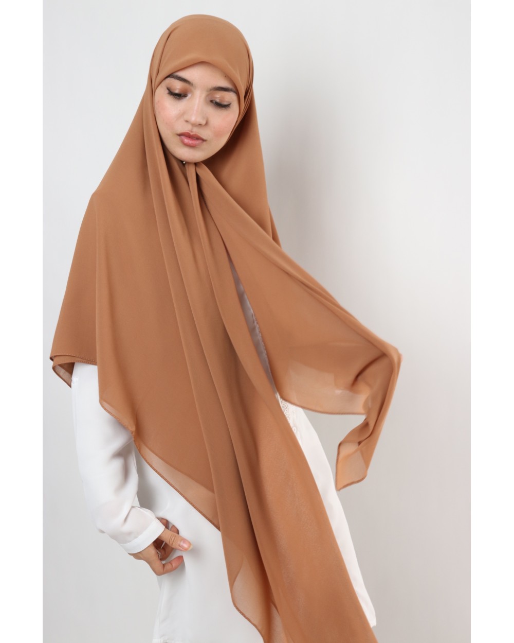 Nissa square chiffon hijab 150cm