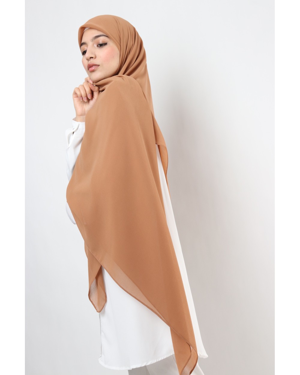 Nissa square chiffon hijab 150cm