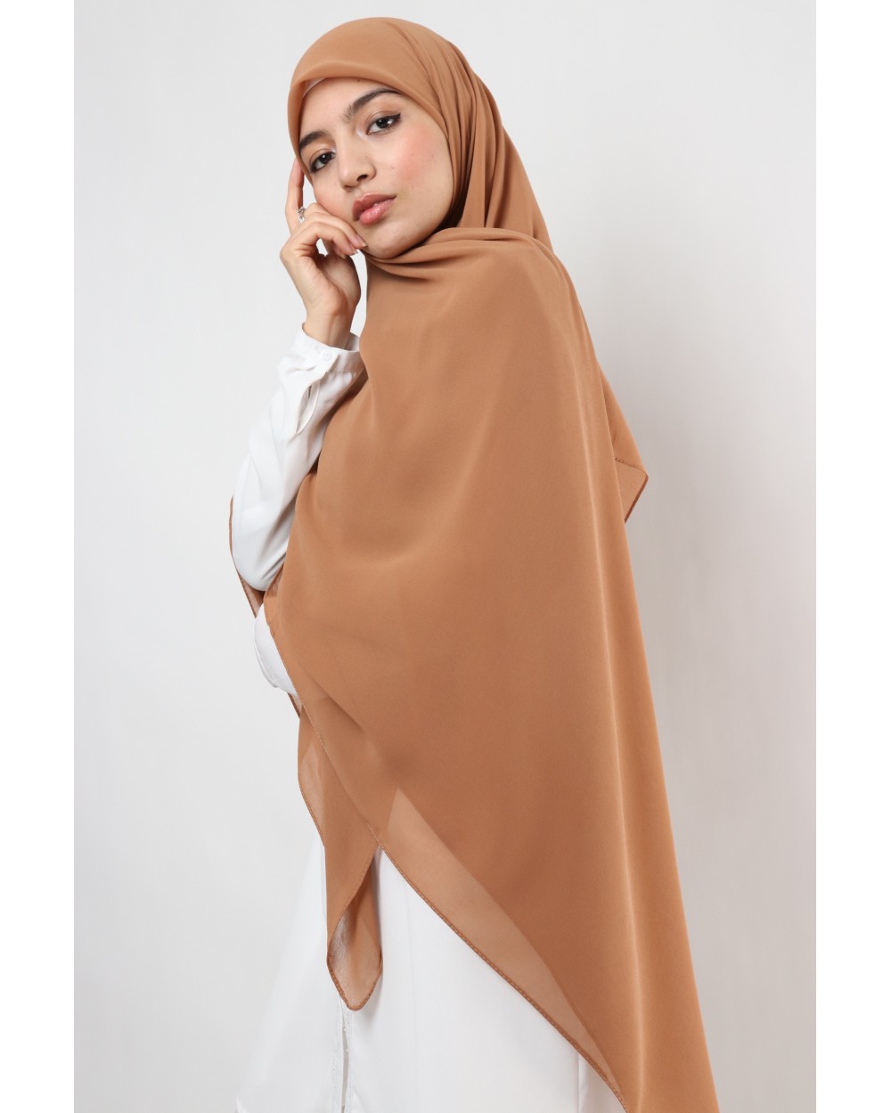 Nissa square chiffon hijab 150cm
