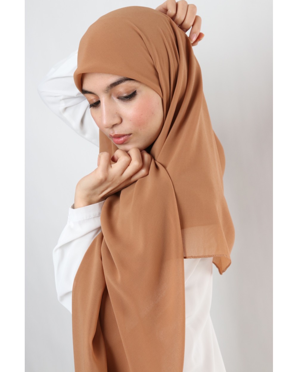 Nissa square chiffon hijab 150cm