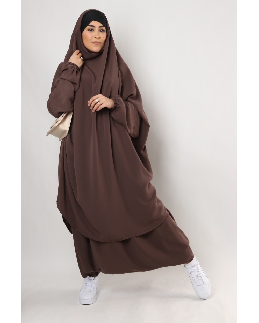 Jilbab Criss Cross lycra headband and sarouel