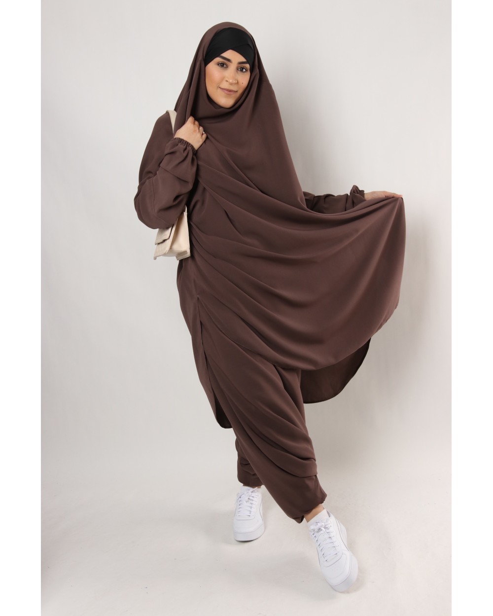 Jilbab Criss Cross lycra headband and sarouel