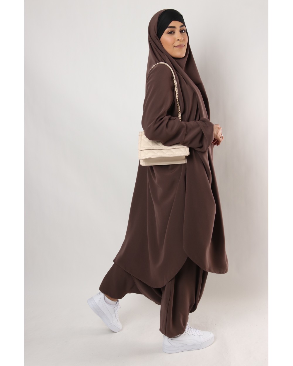 Jilbab Criss Cross lycra headband and sarouel