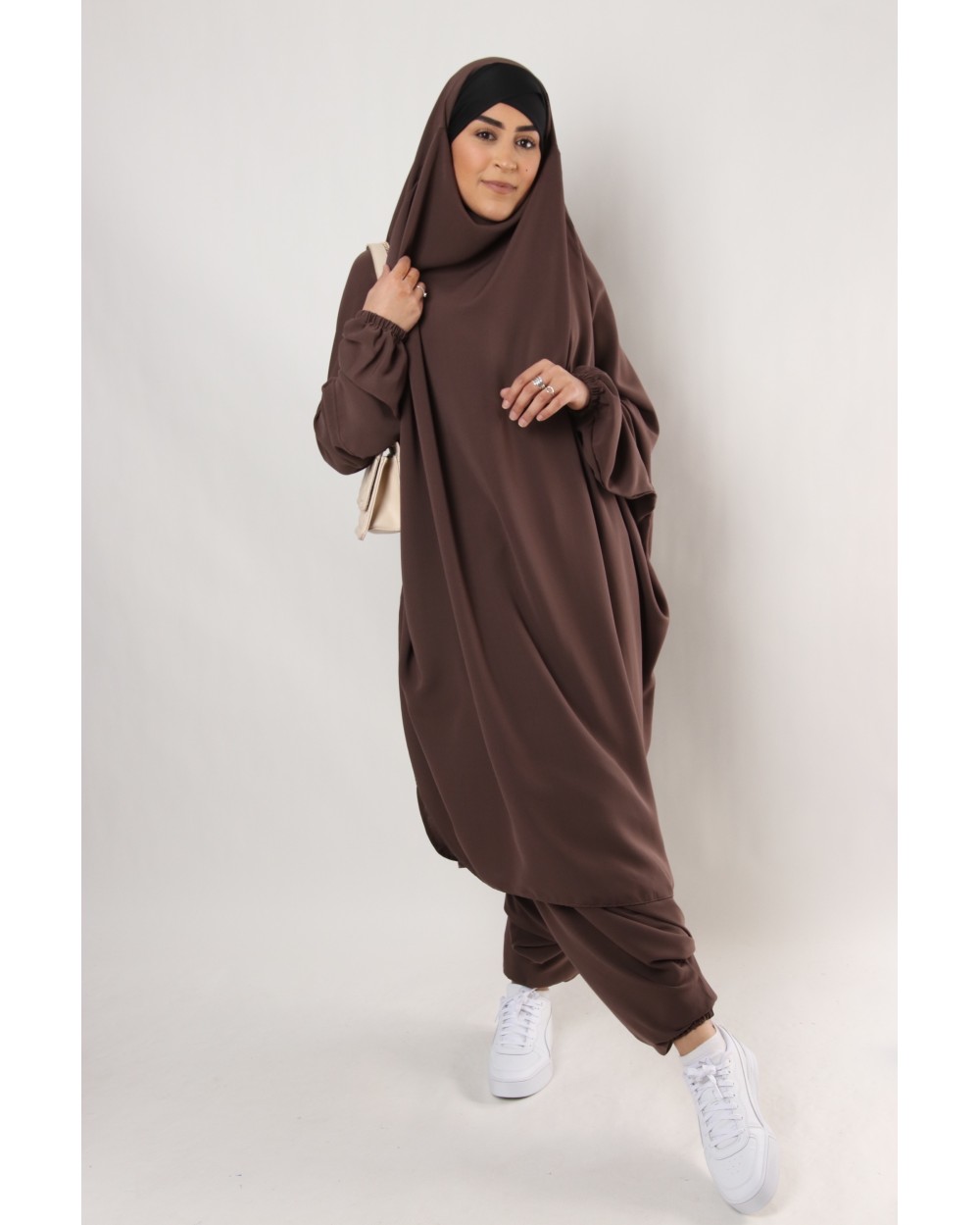 Jilbab Criss Cross lycra headband and sarouel