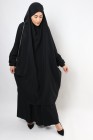 Jilbab jupe Al haya manchette lycra noir