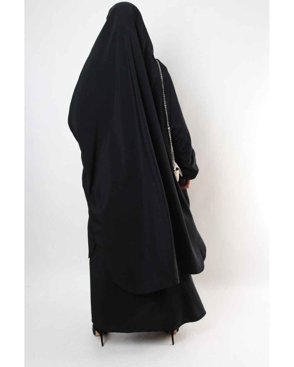 Jilbab jupe Al haya manchette lycra noir