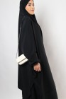 Jilbab jupe Al haya manchette lycra noir