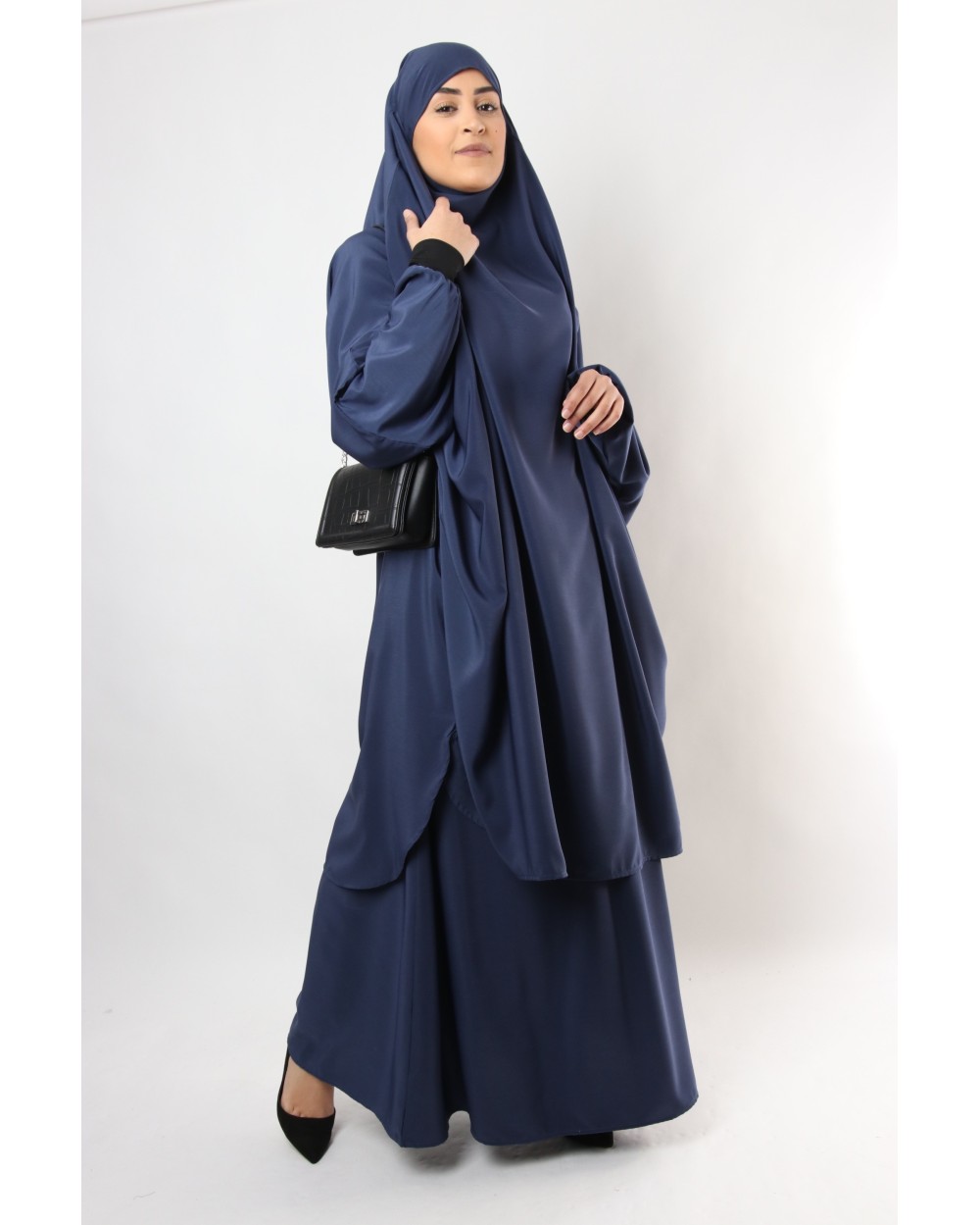 Jilbab Al haya skirt lycra cuff black