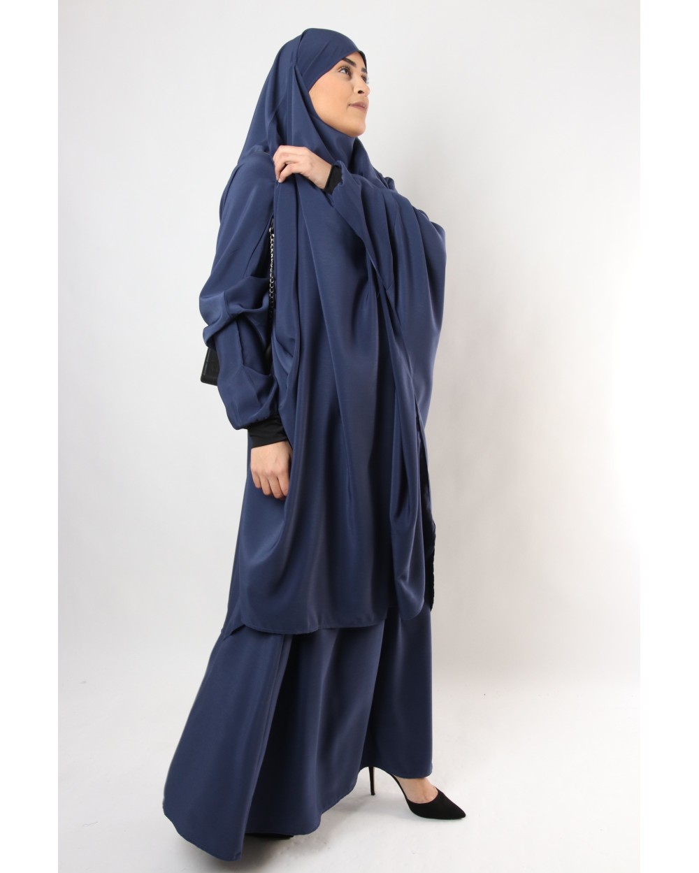 Jilbab Al haya skirt lycra cuff black