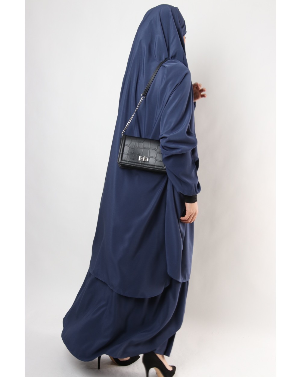 Jilbab Al haya skirt lycra cuff black