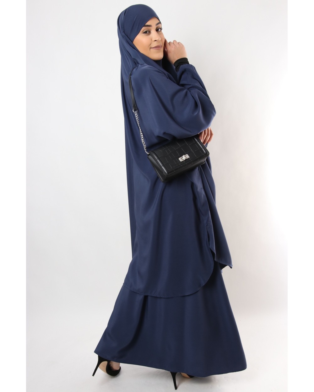 Jilbab Al haya skirt lycra cuff black