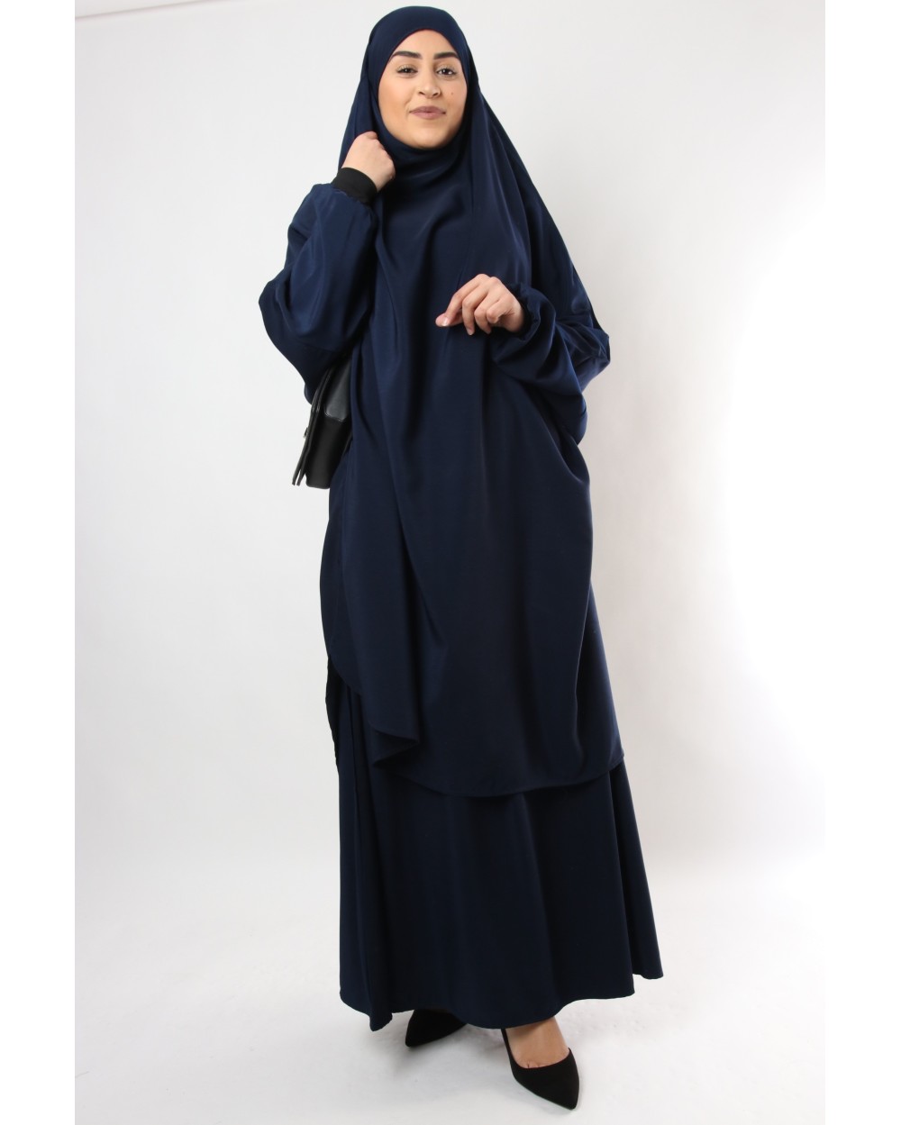 Jilbab Al haya skirt lycra cuff black