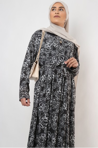 Robe à motifs rosace