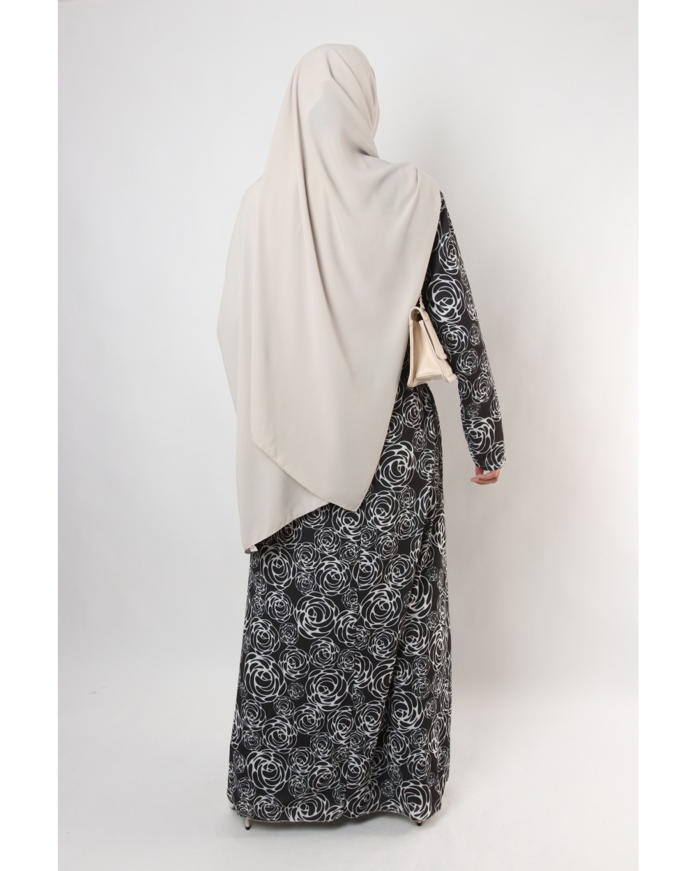 Dress with motives rosette