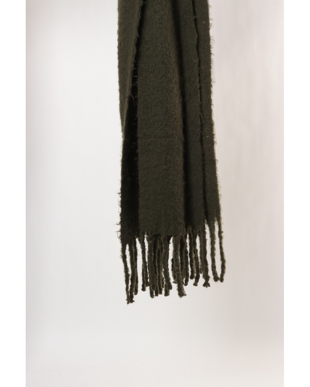 Ultra soft long fringed scarf