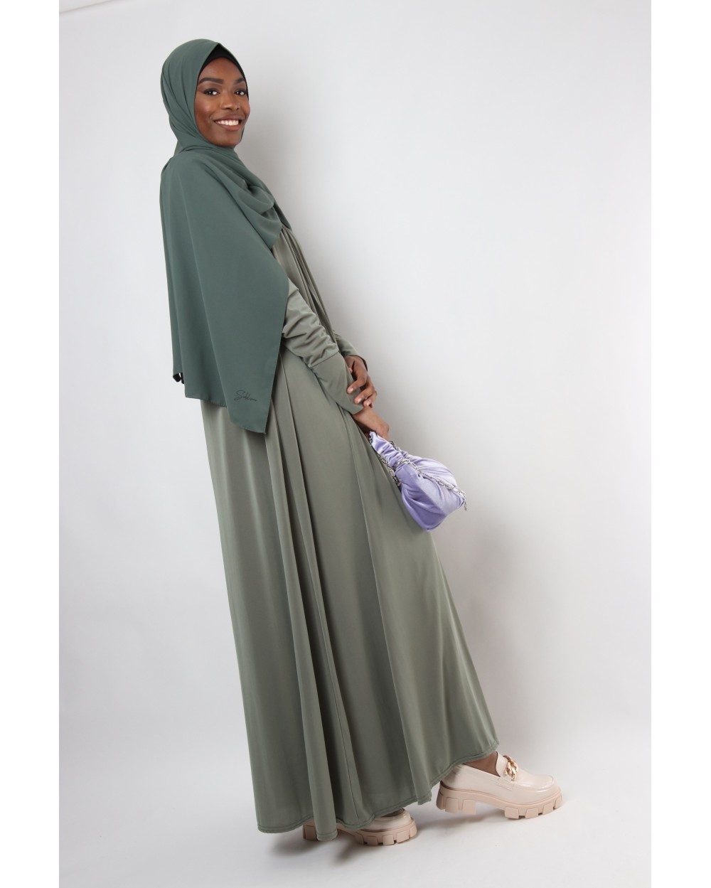 Chloe premium jersey long dress