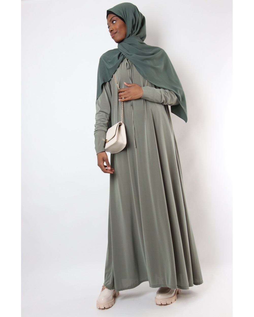 Chloe premium jersey long dress