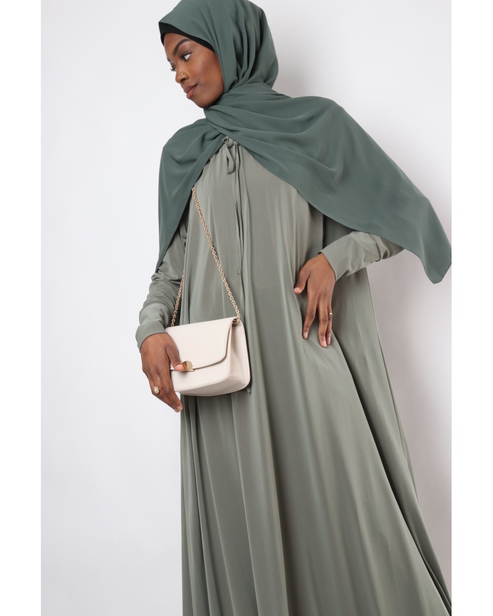 Robe longue jersey premium Chloe