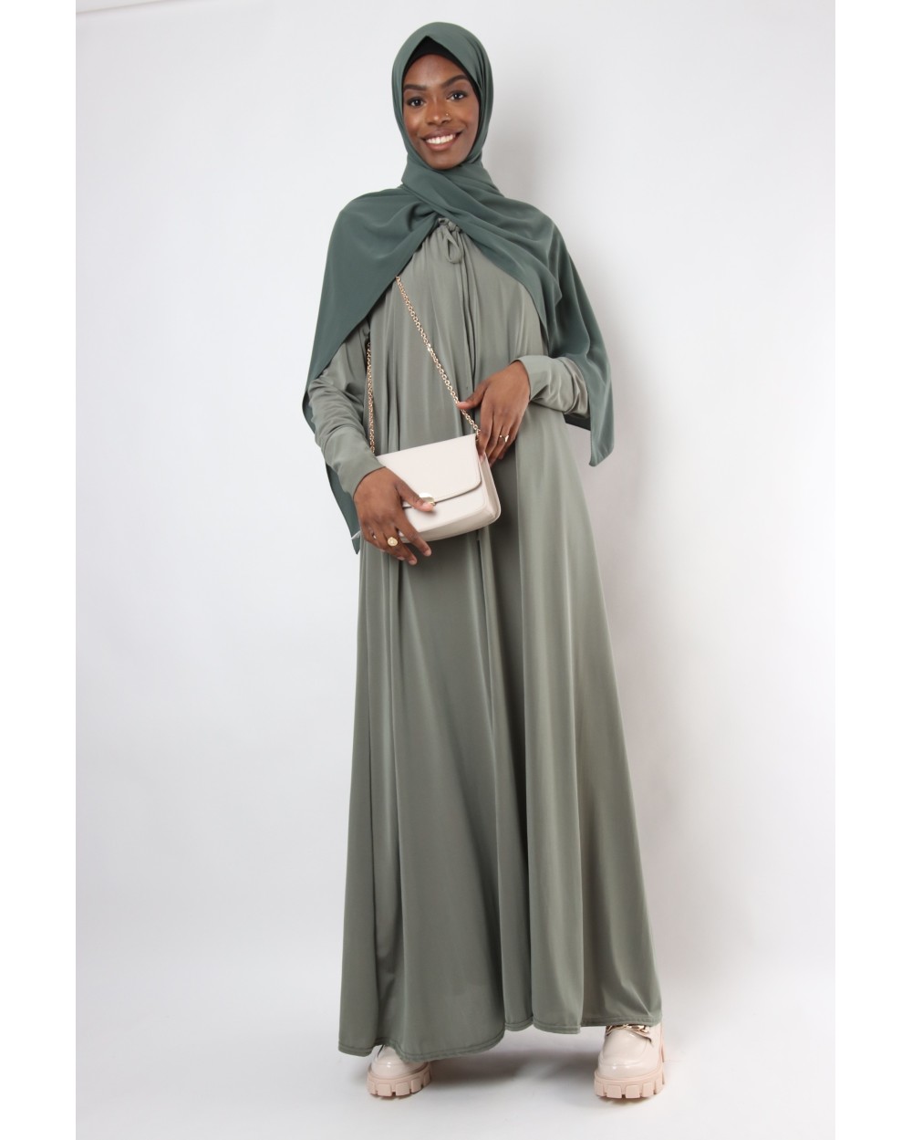 Robe longue jersey premium Chloe