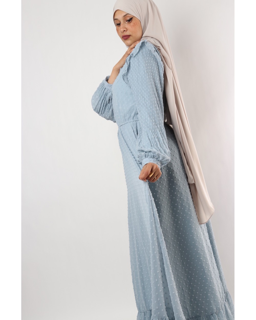 Rukkya plumetis dress