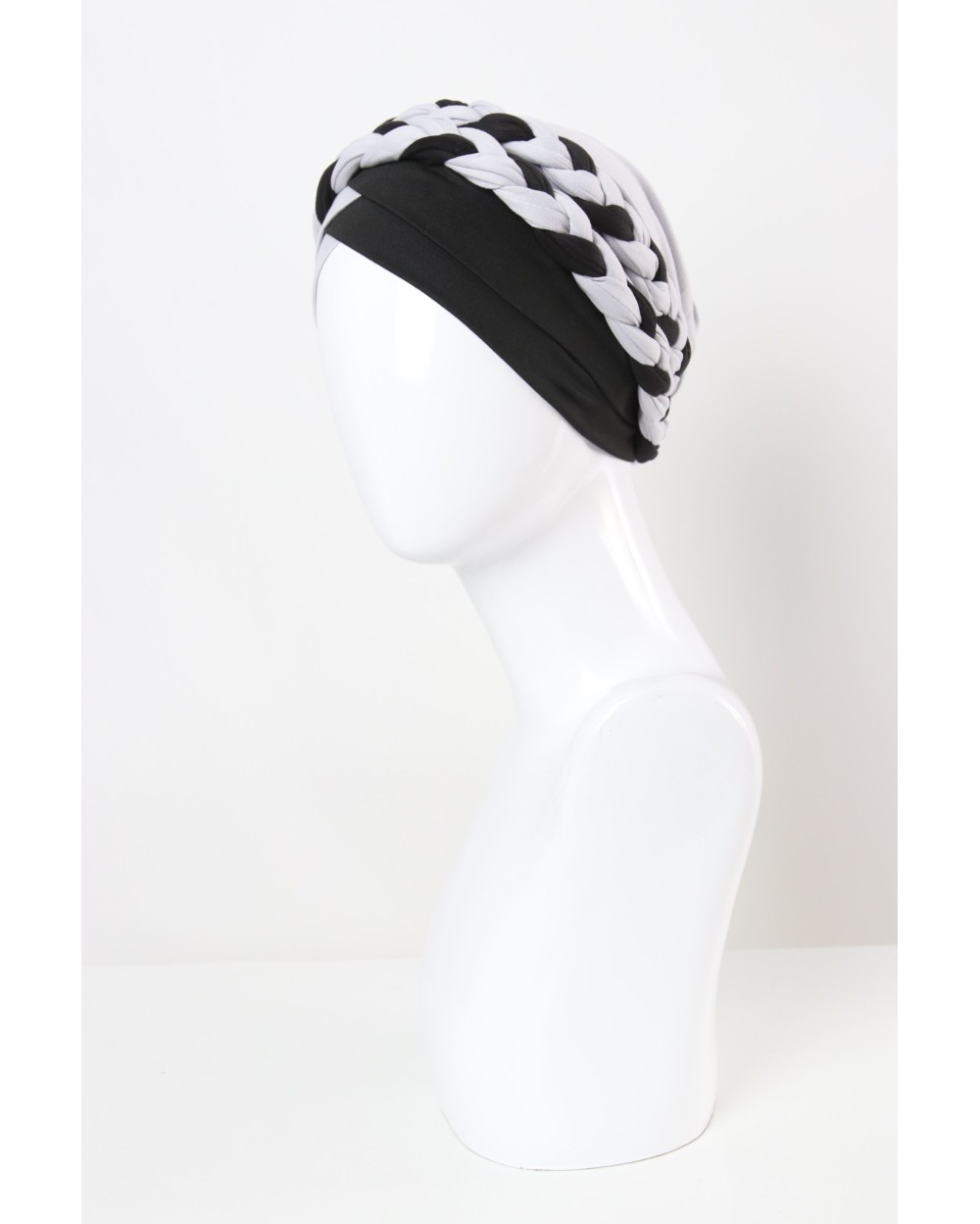 Turban à enfiler avec tresse