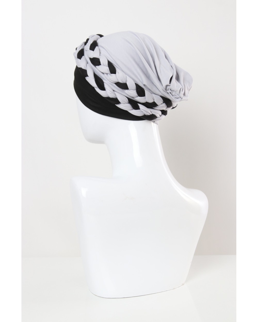 Turban à enfiler avec tresse