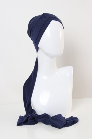 Crossover turban to put on