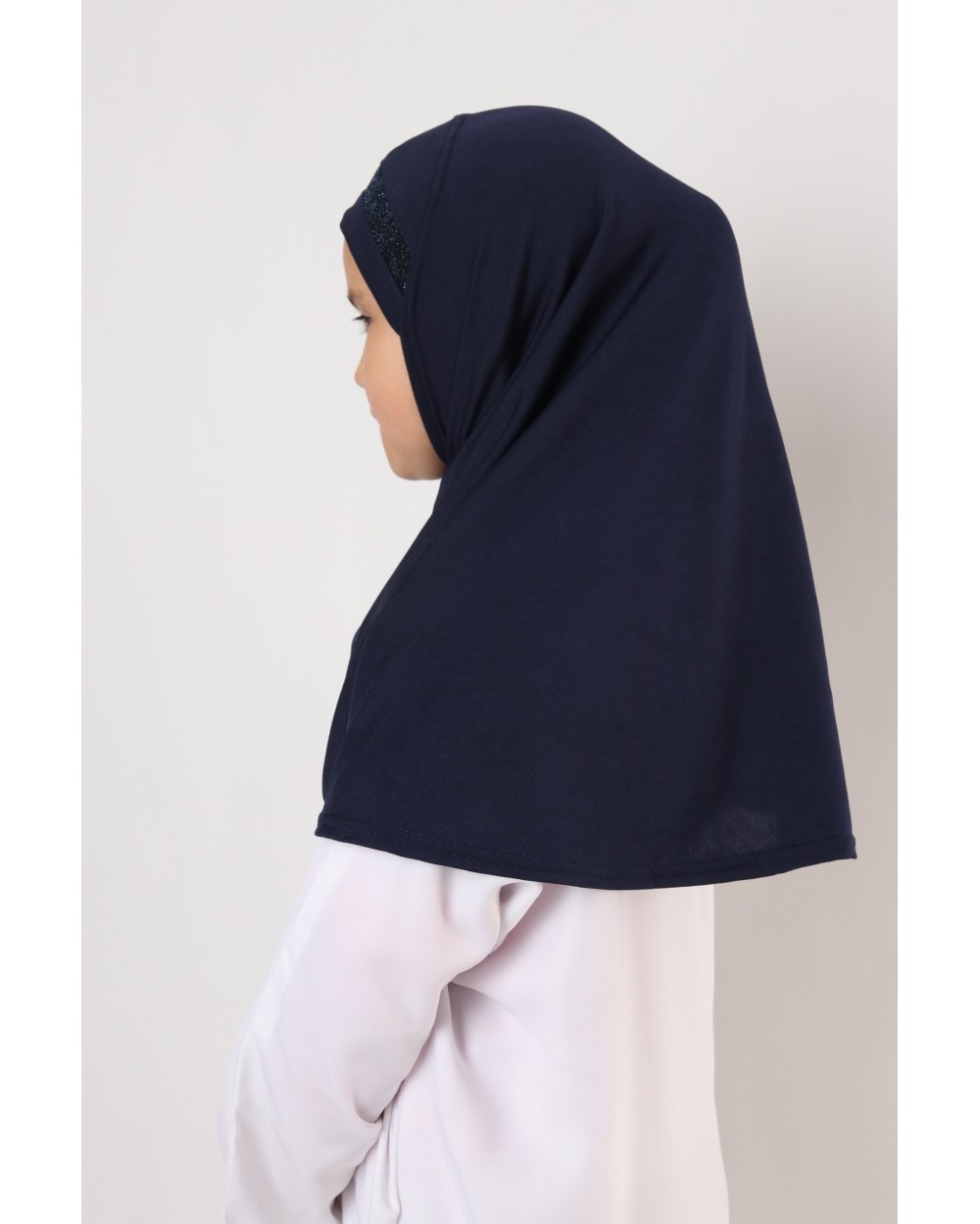 Hijab à enfiler pour fille paillettes