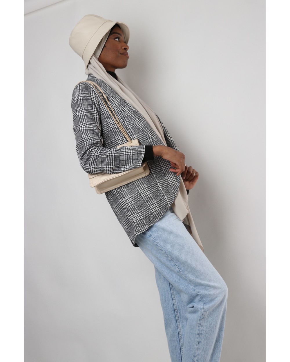 Blazer pied de poule