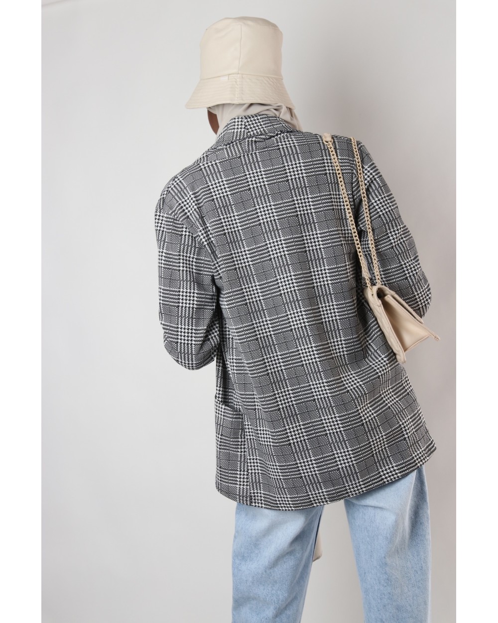 Blazer pied de poule