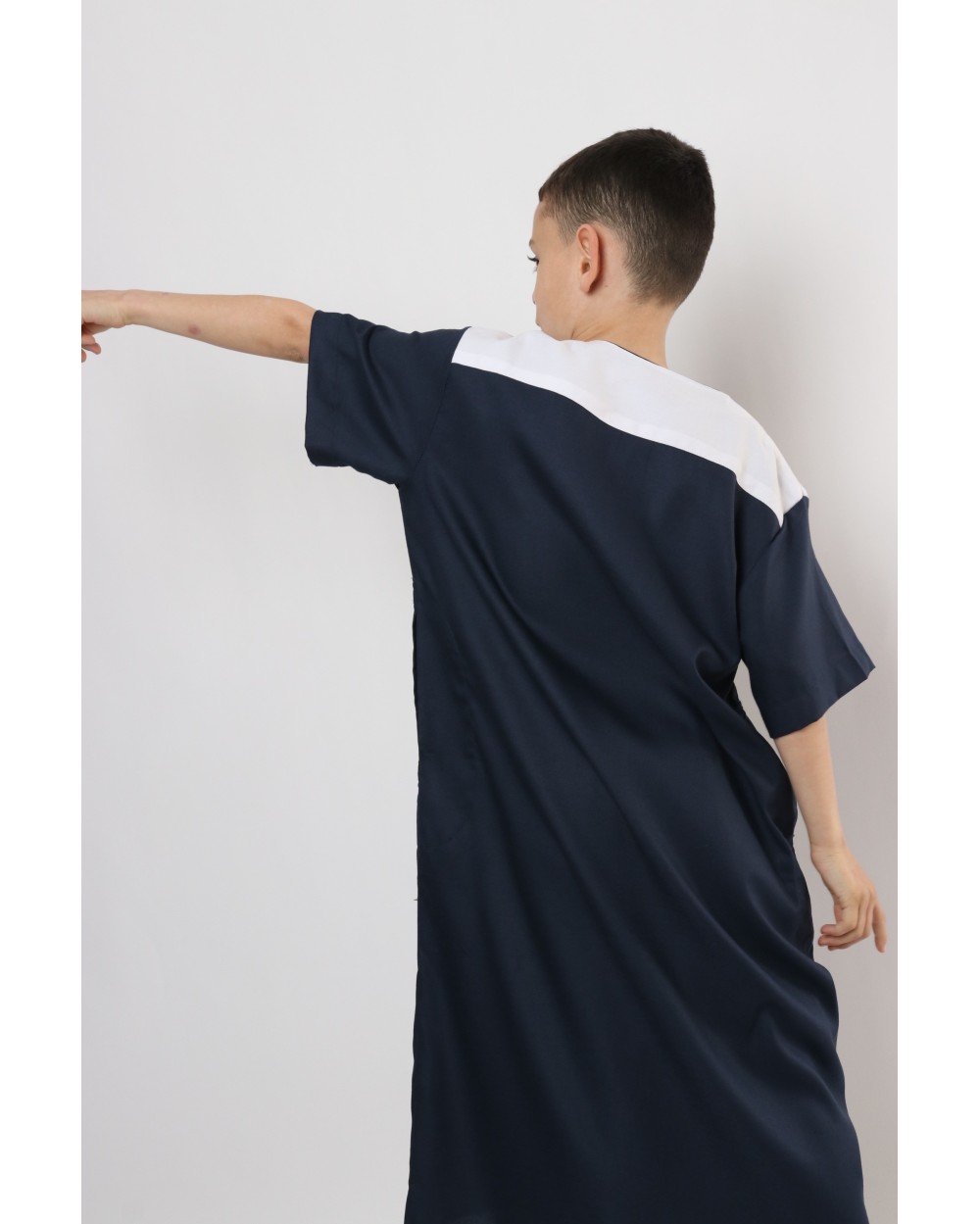 Qamis enfant motif tribal