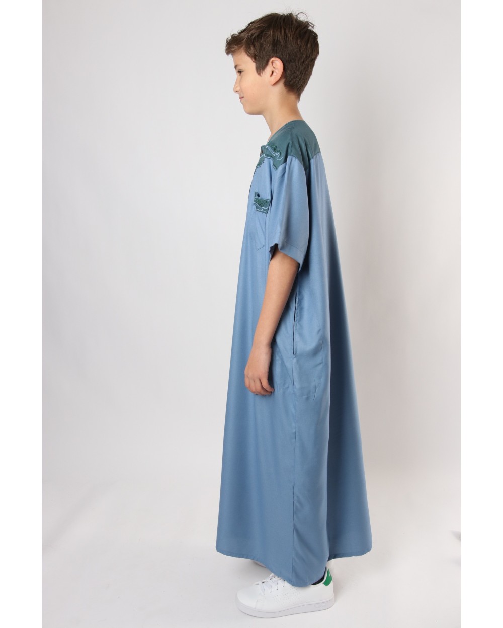 Qamis enfant motif tribal