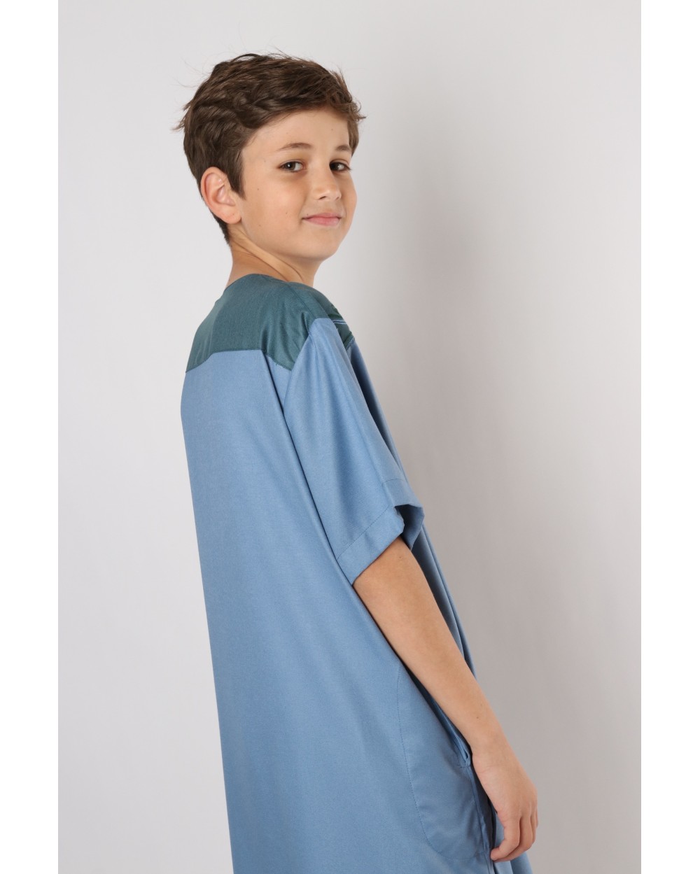 Qamis enfant motif tribal