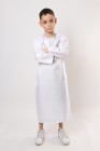 Qamis enfant long Zein quadrillé